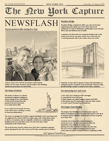 Example front page, New York